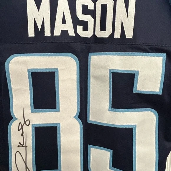Derrick Mason Signed/Authenticated Tennessee Titans Jersey (JSA COA) 2xPro Bowl - Picture 3 of 5